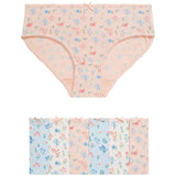 M&S Girls Cotton Rich Floral Knickers, 5-6 Years, 7 Pack