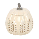 Cream Pumpkin Oil Burner & Wax Warmer Autumn Halloween