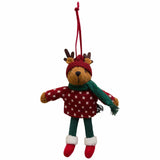 M&S Felt Reindeer Wearing Jumper, Brown