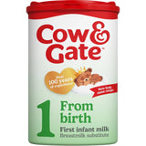 Cow & Gate 1 First Infant Baby Milk Formula Powder from Birth