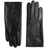 M&S Womens Leather Gloves, L, Black