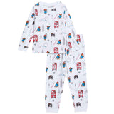 M&S Boys Pure Cotton Paddington Pyjamas, 4-5 Years, Ivory