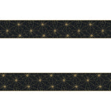 Halloween Tablecover Spider Web White, Black & Gold Plastic