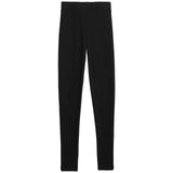 M&S Cotton Blend Thermal Leggings, 10, Black