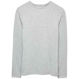 M&S Heatgen Medium Thermal Crew Neck, 12, Grey Marl