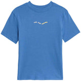 M&S Pure Cotton Slogan T-Shirt, 5-6 Years, Ocean