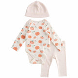 M&S Halloween Pumpkin Bodysuit Outfit, 0-3 Months, Orange Mix