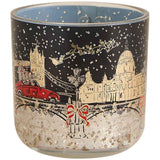 M&S MCC Townhouse Light Up Candle, Red Mix