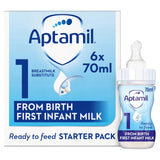 Aptamil 1 First Infant Baby Milk Formula Liquid Starter Pack Ready to Feed
