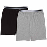 M&S Mens M&S Pure Cotton Pyjama Shorts, 2XL, Grey