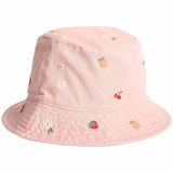 M&S Girls Embroidered Bucket Hat, 6-10 Years, Dusty Pink