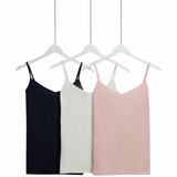 M&S Womens Cotton Rich Strappy Vests, 16, Navy