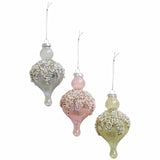 M&S Embossed Glass Pearl Onion Decorations