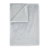 Catherine Lansfield Glamour Fur Throw Silver