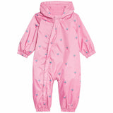 M&S Girls Strawberry Hooded Puddlesuit, 2-3 Years, Pink