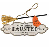 Halloween Haunted Home Plaque 40x36cm
