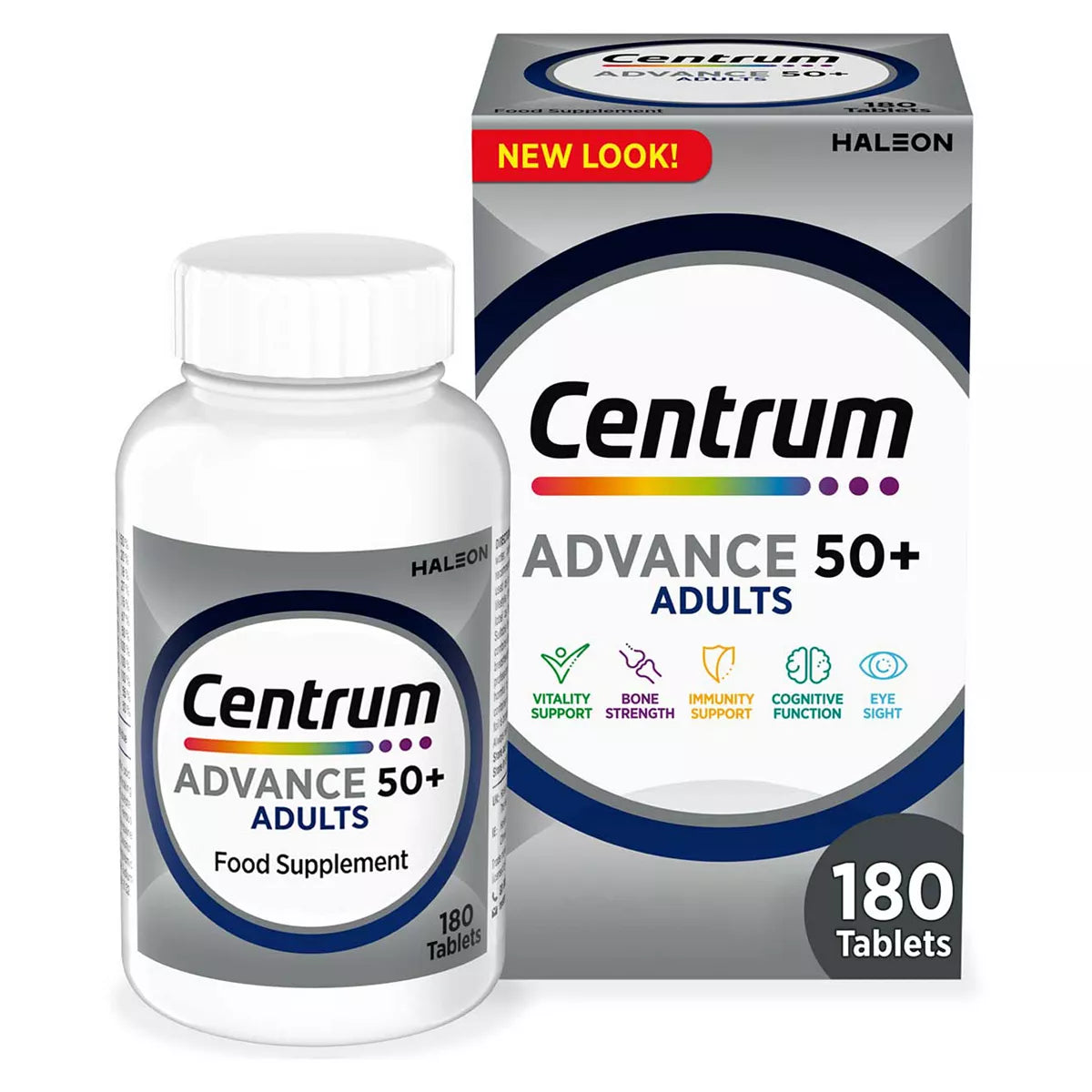 Centrum Advance 50+ Multivitamins & Minerals, 180 Tablets - McGrocer