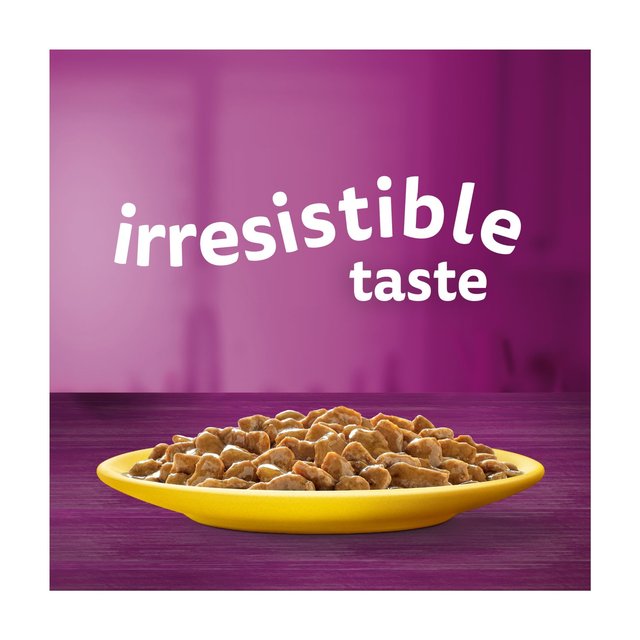 WHISKAS 1+ Cat Pouches Poultry Feasts in Gravy 12 x 85g GOODS M&S