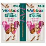 Webbox Tasty Sticks with Turkey & Lamb Cat Treats 7 x 5g