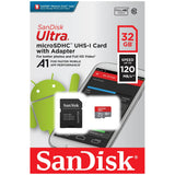 Sandisk 32Gb Ultra Microsd + Sd Adapter