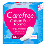 Carefree Normal with Cotton Extract 56 Pantyliners