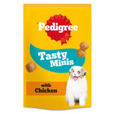 Pedigree Tasty Minis Puppy Dog Treats Chicken Chewy Cubes 125g