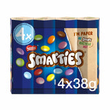 Smarties Milk Chocolate Sweets Tube Multipack x4 38g