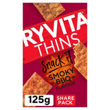 Ryvita Snack It Thins Smoky BBQ Flatbread Snacks 125g