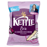 Kettle Brie & Caramelised Onion Potato Chips 130g