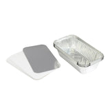 Sainsbury's Home Pack of 6 Foil Food Trays With Lids - 23oz