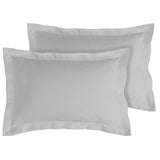 Sainsbury's Home Cotton Rich Oxford Pillowcase Pair Dove Grey