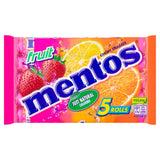 Mentos Fruit Chewy Dragees Rolls 5x38g