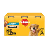 Pedigree Adult Wet Dog Food Tins Country Casseroles in Gravy 6x400g