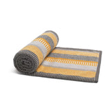 Habitat Horizontal Stripe Towel - Mustard