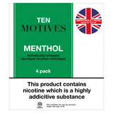 Ten Motives Electronic Cigarette Menthol Refill x4