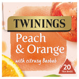Twinings Peach & Orange Fruit Tea, 20 Tea Bags