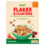 Sainsbury's Fruit Flakes & Clusters with Cinnamon, Raisins, Apple & Cranberries 500g