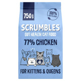 Scrumbles Chicken Kittens & Queens Dry Cat Food 750g