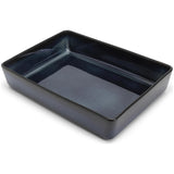 Habitat Reactive Stoneware Roaster - Navy Blue