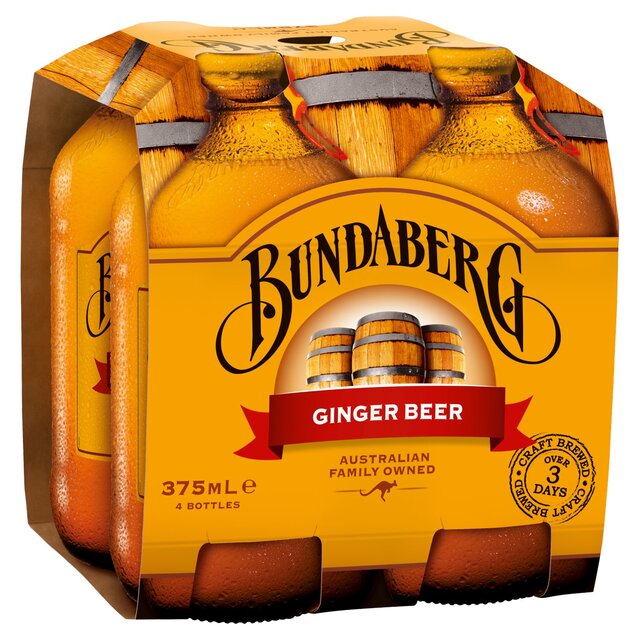 Bundaberg Australian Ginger Beer 4 x 375ml - McGrocer