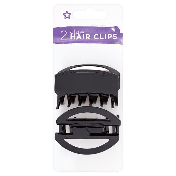 Superdrug Small Claw Clip Blk X2 GOODS Superdrug