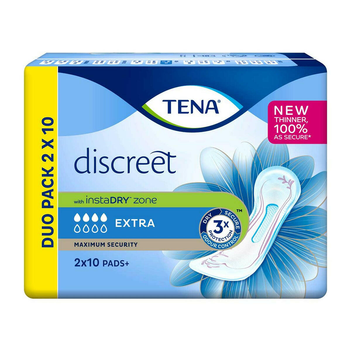TENA Discreet Extra Incontinence Pads for Bladder Weakness 20pk GOODS Boots
