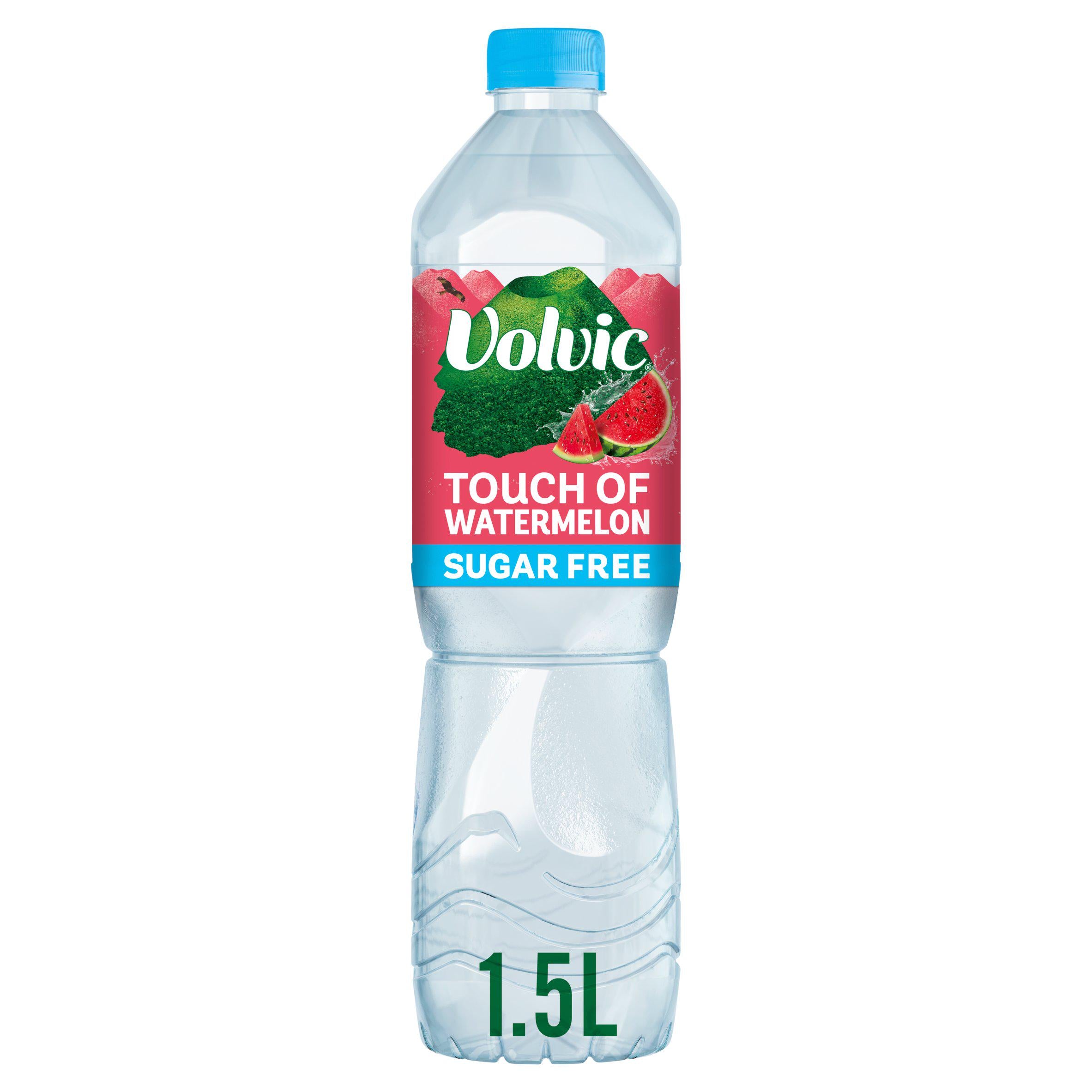 Volvic Touch of Fruit Sugar Free Watermelon Flavoured Water 1.5L Flavoured & vitamin water Sainsburys