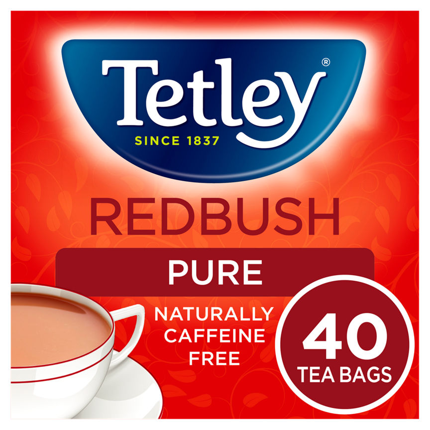 Tetley Pure Red Bush 40 Tea Bags GOODS ASDA