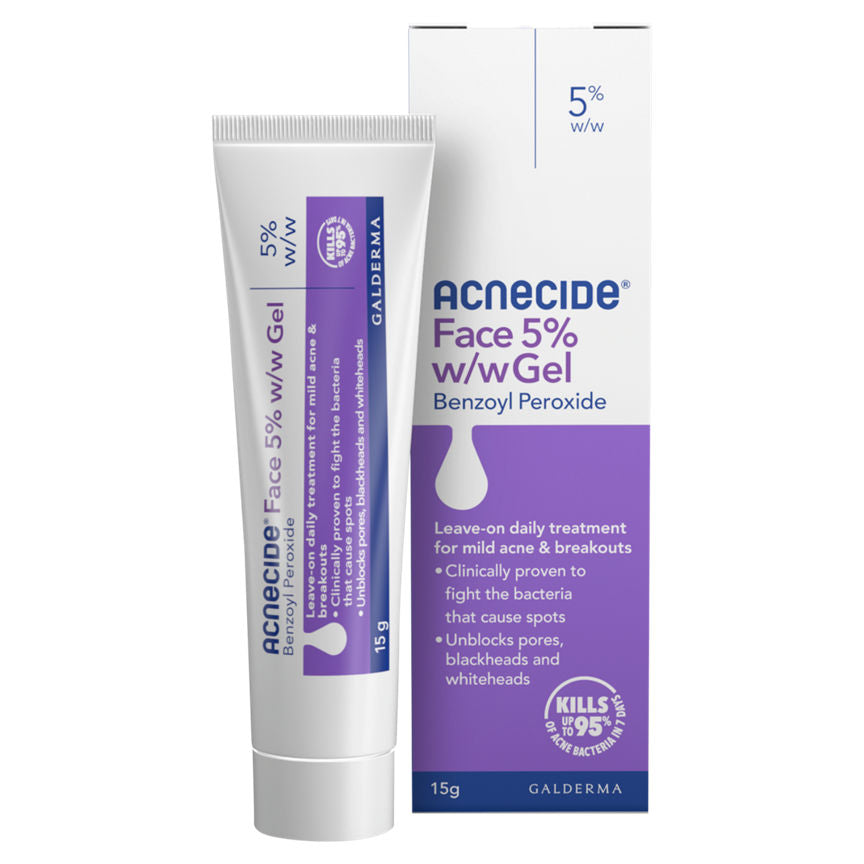 Acnecide Face 5% w/w Gel 15g (GSL) - McGrocer