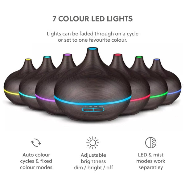 WellbeingMe Aroma Diffuser & Seven Pure Essential Oils (DW) GOODS Superdrug