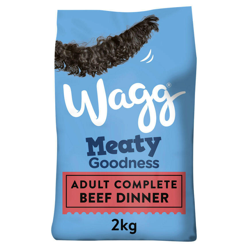 Wagg Meaty Goodness Adult Complete Beef Dinner Dry Dog Food Dog Food & Accessories ASDA
