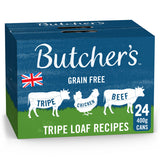 Butcher's Tripe Loaf Recipes Wet Dog Food Tins 24 x 400g - McGrocer