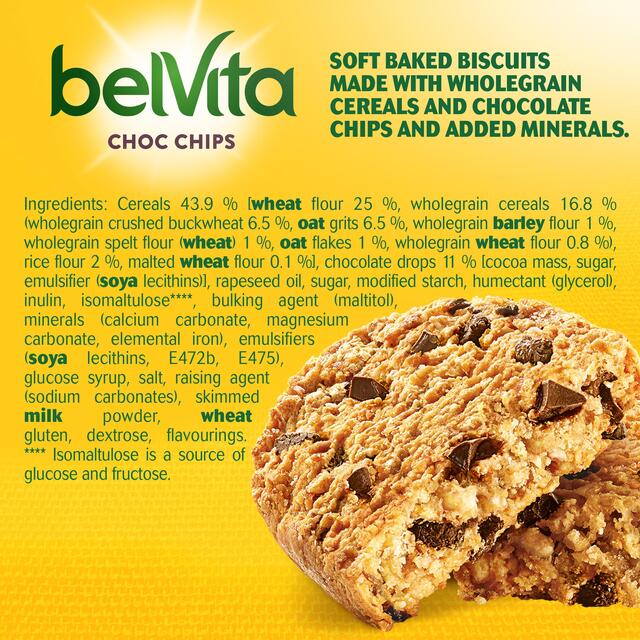 Belvita Choc Chips Soft Bakes Breakfast Biscuits 5 per pack - McGrocer