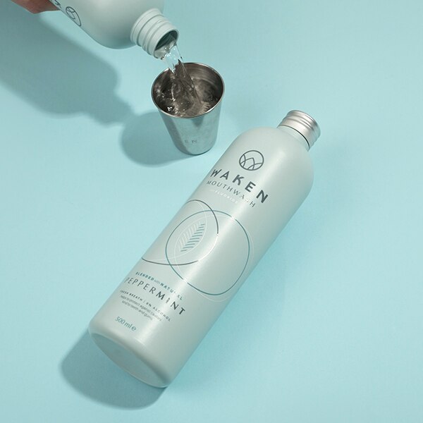 Waken Vegan Mouthwash Peppermint 500ml GOODS Superdrug